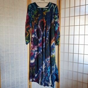 Flowy Tie-Dye Dress, OS